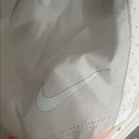 Nike Women's Gray and Pink Athletic Shorts - Picture 3 of 5